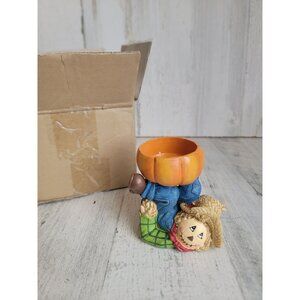 Yankee Candle scarecrow tea light holder fall home decor